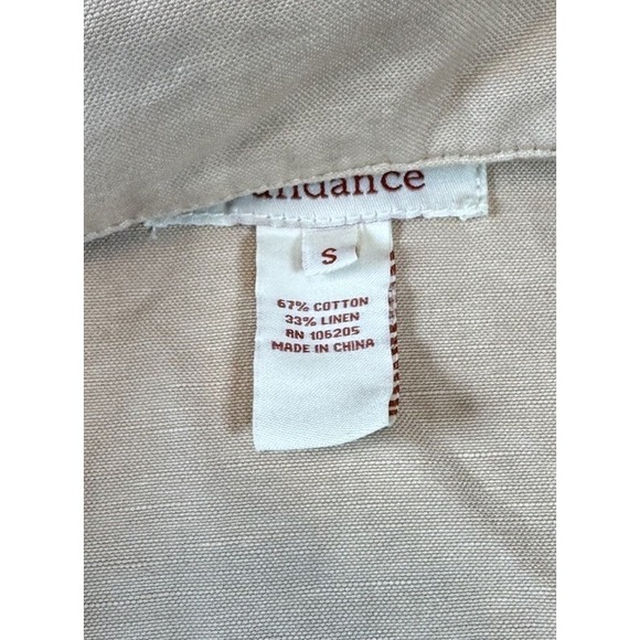 Sundance Womens Every Angle Linen Blend Jacket‎ Size S Beige Button Up Outerwear - Picture 4 of 8